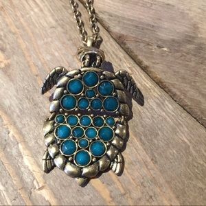 LUCKY BRAND Turtle Pendant Necklace